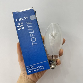 หลอดฮาโลเจน หลอดเมทัล-ฮาไลด์ Metal-Halide Lamp TOPLITE HIE 150W ขั้วเกลียว E27 Warm White