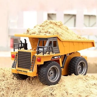 รถตักดินบังคับวิทยุไร้สาย 6CH Dump Truck Huina Toys 1540 Scale 1:18 ทนทาน ทรงพลัง ใช้งานได้เท่ารถจริง