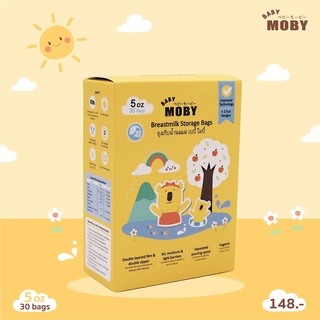 ถุงเก็บนม MOBY ขนาด 5oz จำนวน 30 ถุง จำนวน 1 กล่อง