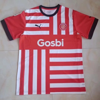 เสื้อกีฬาแขนสั้น ลายทีมชาติฟุตบอล Girona Home Jersey 22-23 คุณภาพสูง ไซซ์ S-XXL