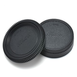 ฝาปิดท้ายเลนส์ + Body Cap ฝาปิดบอดี้ Nikon ชุดฝาปิด Rear Lens Cap