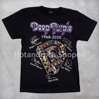 เสื้อยืดผ้าฝ้ายพรีเมี่ยม เสื้อวง Deep Purple TDM 1839 Hotandrock