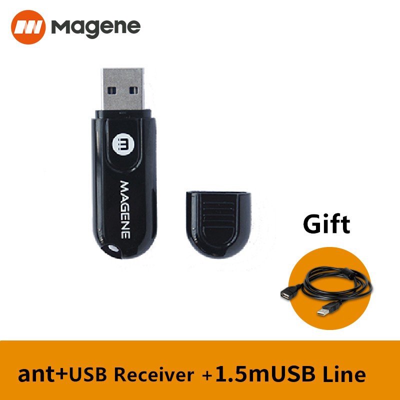 MAGENE ANT + ตัวรับส่งสัญญาณ USB เข้ากันได้ Garmin SALE จักรยานคอมพิวเตอร์รอบ USB ANT สติ๊กความเร็วบลูทู ธ จังหวะ