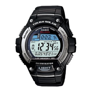 ﻿Casio นาฬิกา sport gent สายเรซิ่น รุ่น W-S220-1AVDF - Black