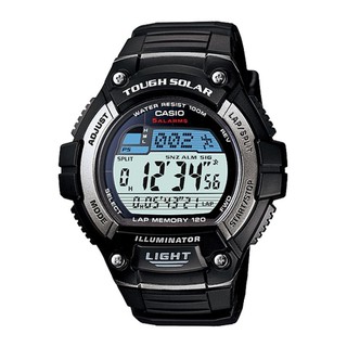 ﻿Casio นาฬิกา sport gent สายเรซิ่น รุ่น W-S220-1AVDF - Black