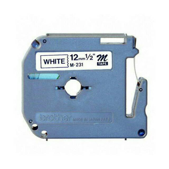 MESIN Brother / Brother Label Tape MK-231 12mmx8m สีดําบนสีขาว MK 231 M-K231
