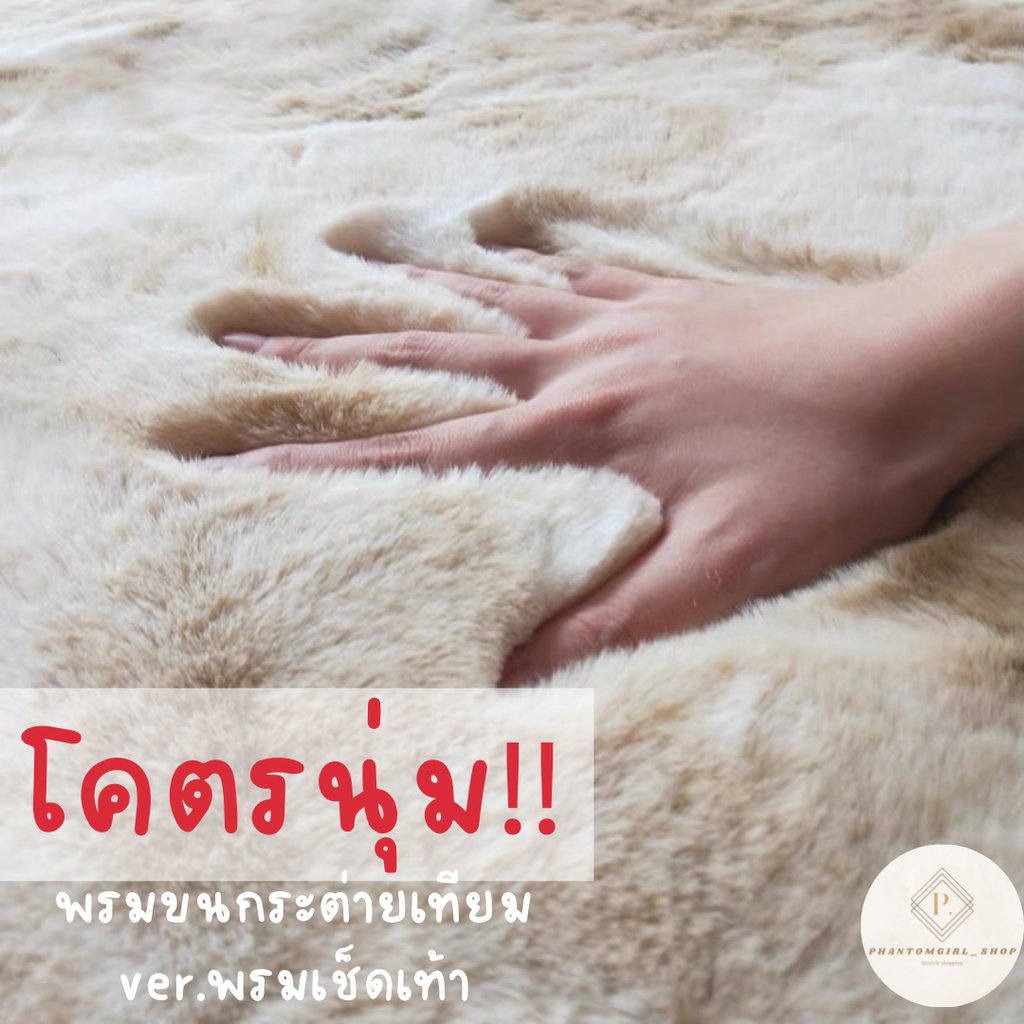 ไลฟ์ลด30% พรมเช็ดเท้า พรมขนกระต่ายเทียม พรม พรมปูพื้น พรมห้องนั่งเล่น พรมห้องนอน พรมขนยาว หลายขนาด ราคาถูกที่สุด!!!!