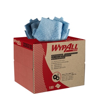 แผ่นซับน้ำมัน สารเคมี ไร้ฝุ่นขุย (KIMTECH PREP* KIMTEX* Wipers BRAG Box) Wypall - 33352