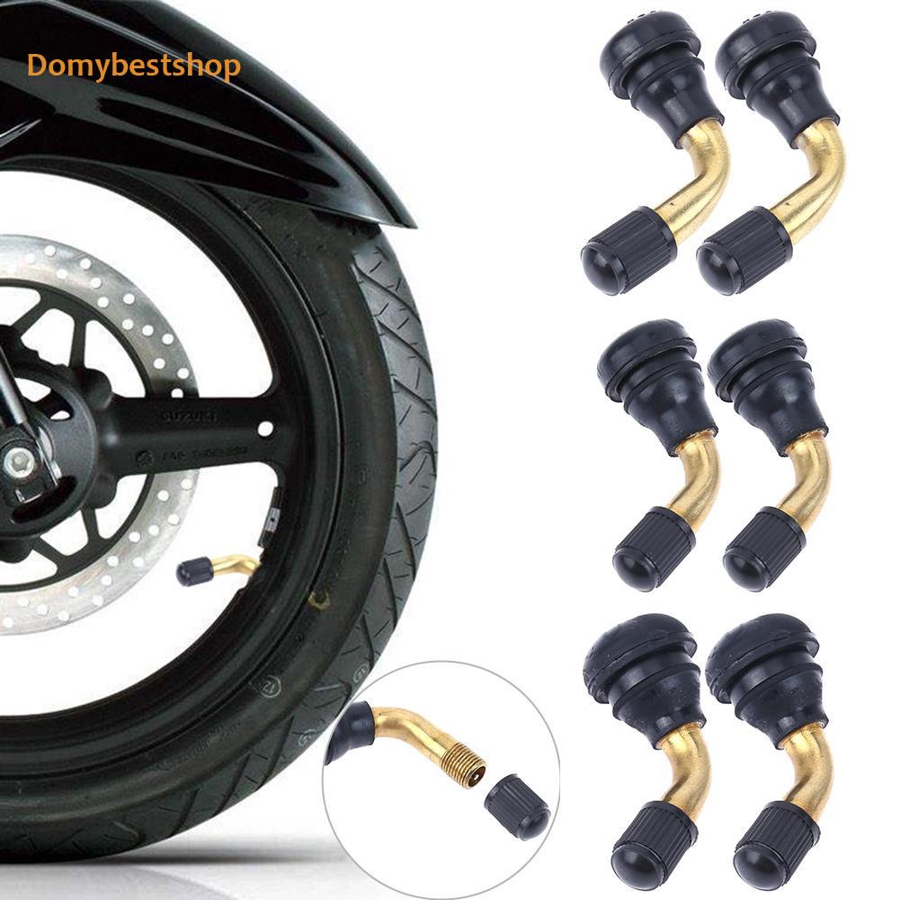 Domybestshop* 2pcs Snap-in Motorcycle Tubeless Tire Valve Stems for Scooter Dirt Bike