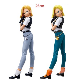 ใหม่ล่าสุด ฟิกเกอร์ Dragon Ball Z Android 18 ขนาด 25 ซม. ของขวัญ สําหรับเด็ก 2021