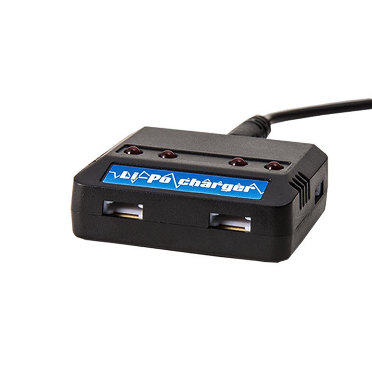 สายชาร์จแบตเตอรี่โดรน 3.7V 4ช่อง สำหรับแบตเตอรี่โดรนแจ็คขาวXH2.54