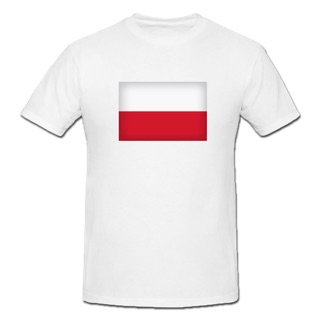 Russia FIFA World Cup 2018 Poland Flag Sport T-shirt-Men/Women