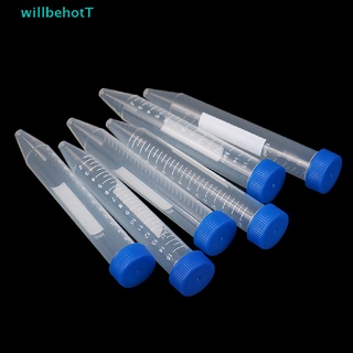 [WillbehotT] 100pcs Centrifuge Tube 15 ml Sample EP Tube With Screw Cover Plastic Test Tube [NEW]