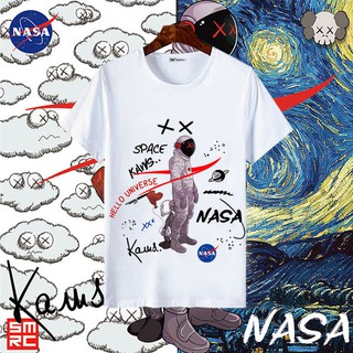 เสื้อยืด Sesame Street joint nasa Coca-Cola เสื้อยืดแขนสั้นเว็บไซต์อย่างเป็นทางการ tide แบรนด์ฤดูร้อน ins super fire เสื