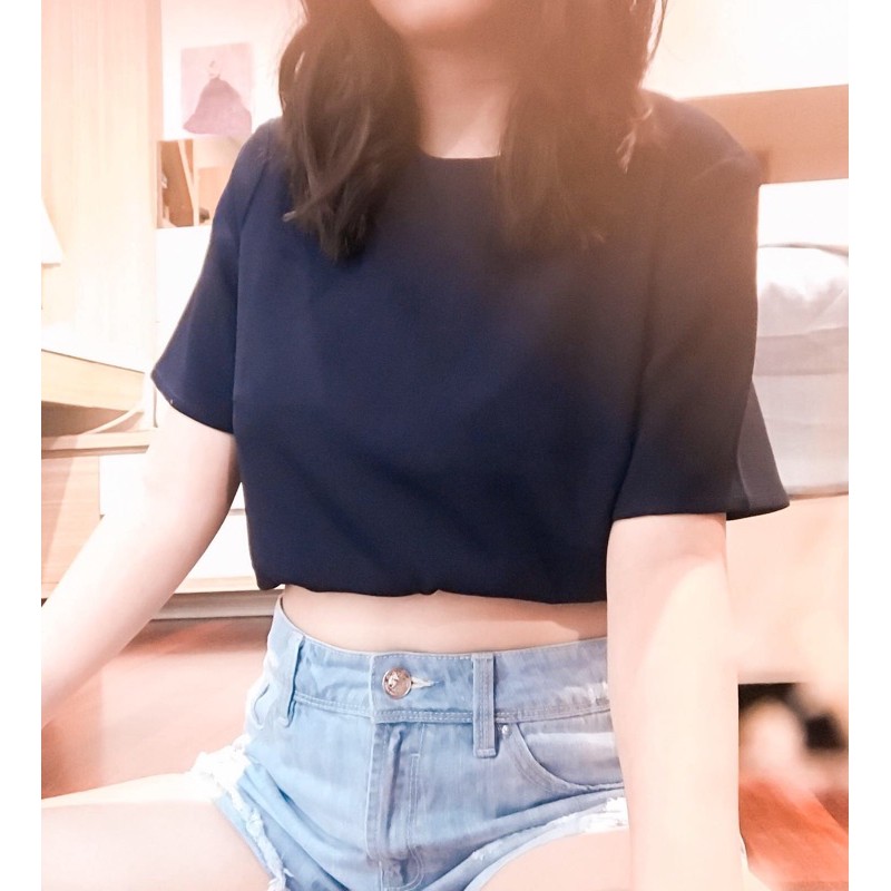 Mango navy top******