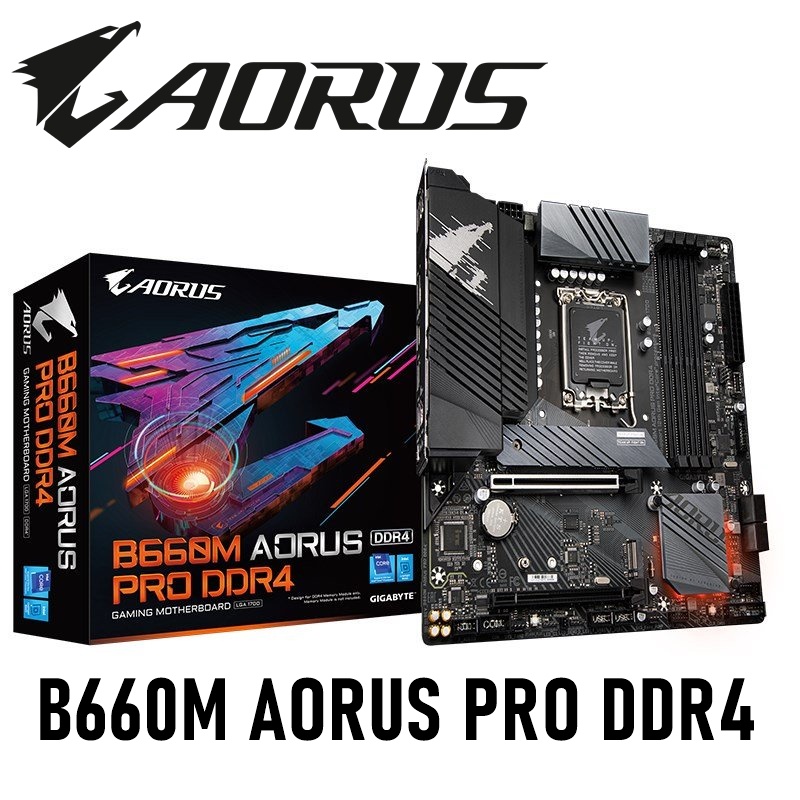 MAINBOARD (เมนบอร์ด) 1700 GIGABYTE B660M AORUS PRO DDR4 รับประกัน 3 - Y
