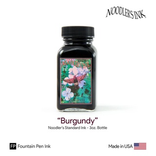 Noodlers "Burgundy" Ink 3oz.Bottle - หมึกเติมปากกา สีเบอร์กันดี ขนาด 3 ออนซ์