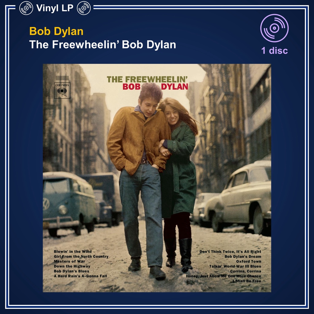 [ ออก E-Tax ได้ ] [แผ่นเสียง Vinyl LP] Bob Dylan - The Freewheelin' Bob Dylan [ใหม่และซีล SS]