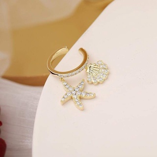 ❤Earcuff❤ปลาดาวเพชรcz