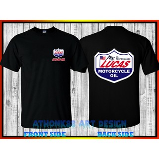 Gildan เสื้อยืดลําลอง แขนสั้น พิมพ์ลาย Lucas Oil Motorcycle Oil Supercross Championship สําหรับผู้ชาย