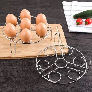 KITCHENWARE_NUMBER1 ที่รองนึ่งไข่7หลุม ที่วางของร้อน สแตนเลส