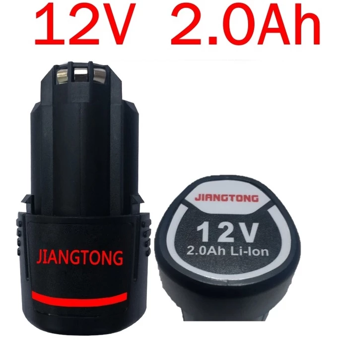 แบตเตอรี่ยี่ห้อ JIANGTONG สำหรับสว่านไร้สาย12V 2.0Ah