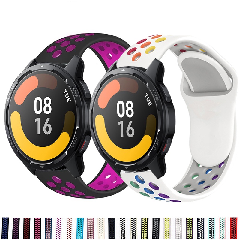 สายนาฬิกาข้อมือซิลิโคน สองสี สําหรับ Xiaomi Watch S1/S1 Active Smartwatch Band Smart Watch