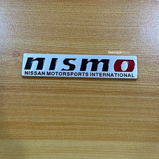 โลโก้* nismo งานอลูมิเนียม ขนาด* 2.3 x 11  cm ราคาต่อชิ้น