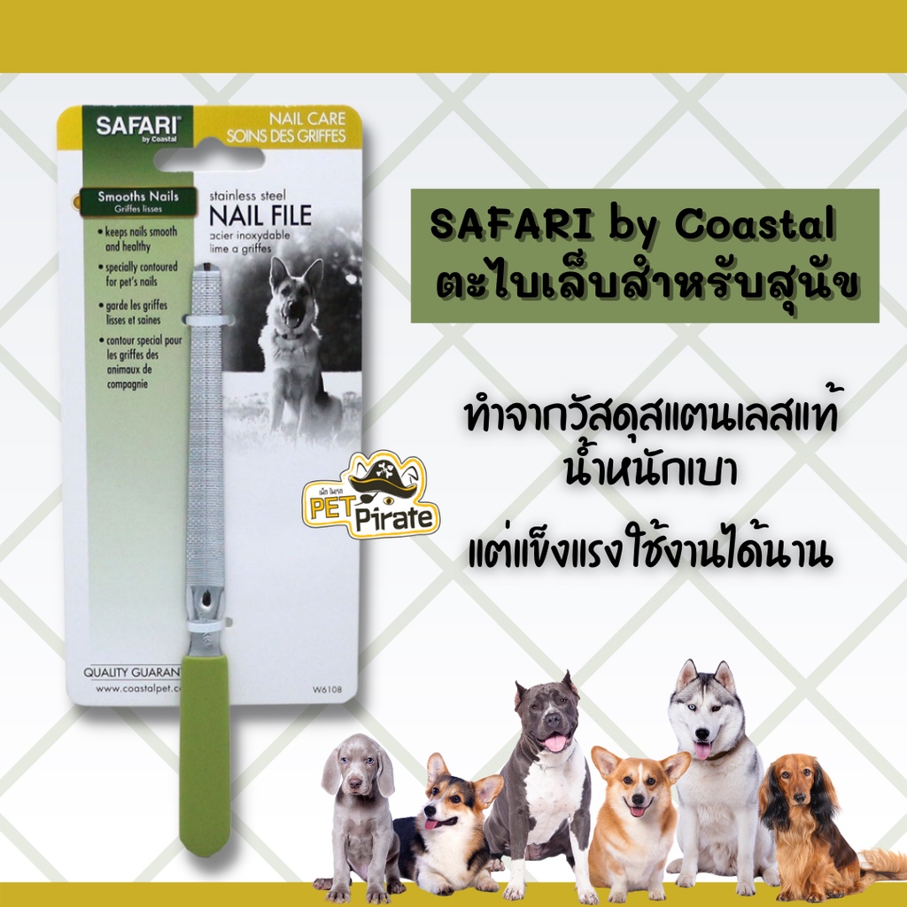 SAFARI by Coastal ตะไบเล็บสำหรับสุนัข ดูแลสุขภาพเล็บของสุนัขแบบถูกวิธี