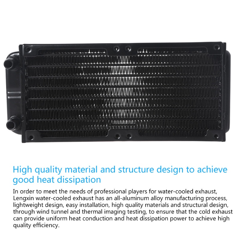 Bt หม้อน้ําอลูมิเนียม 10 แถว สําหรับ CPU Water Cool System