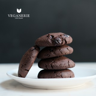 คุกกี้ช็อคโกแลต แครนเบอรี่ (1 ชิ้น) Vegan Choc Cranberry Cookie ตรา Veganerie