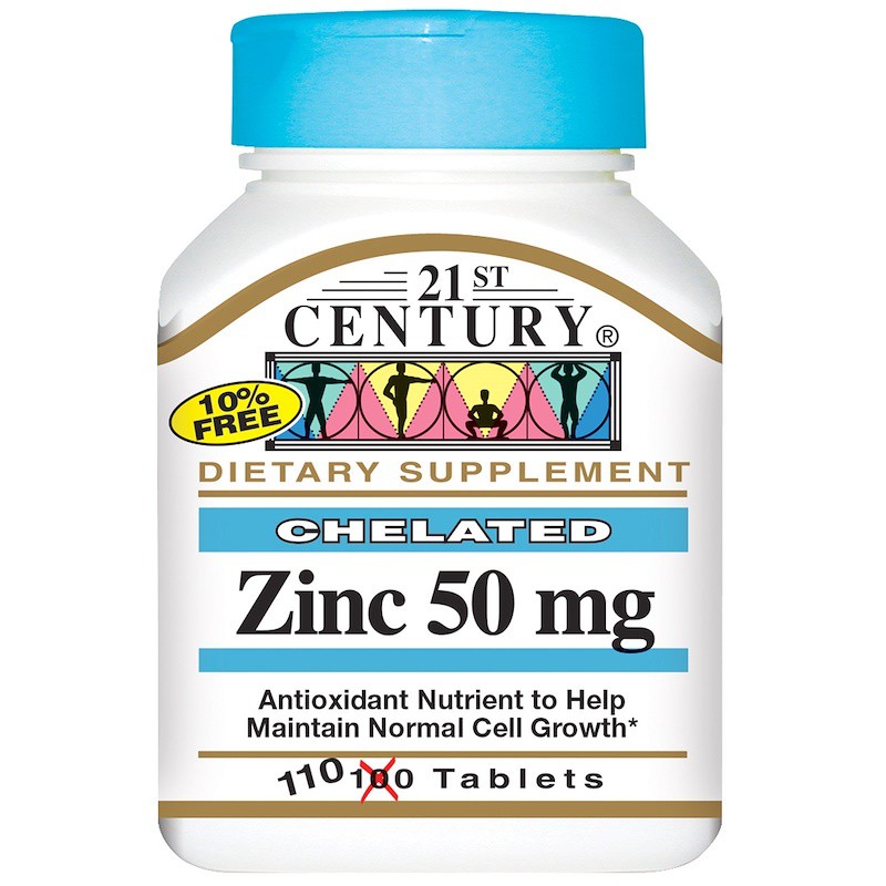 พร้อมส่ง 21st Century Zinc 50 Mg 110 Tablets Shopee Thailand 3303