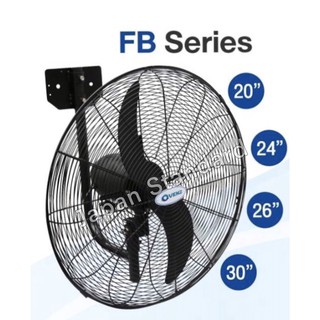พัดลมติดผนัง ยี่ห้อ VENZ / TOSAKI พัดลม พัดลมใบดำ 20" 24" 26" 30"