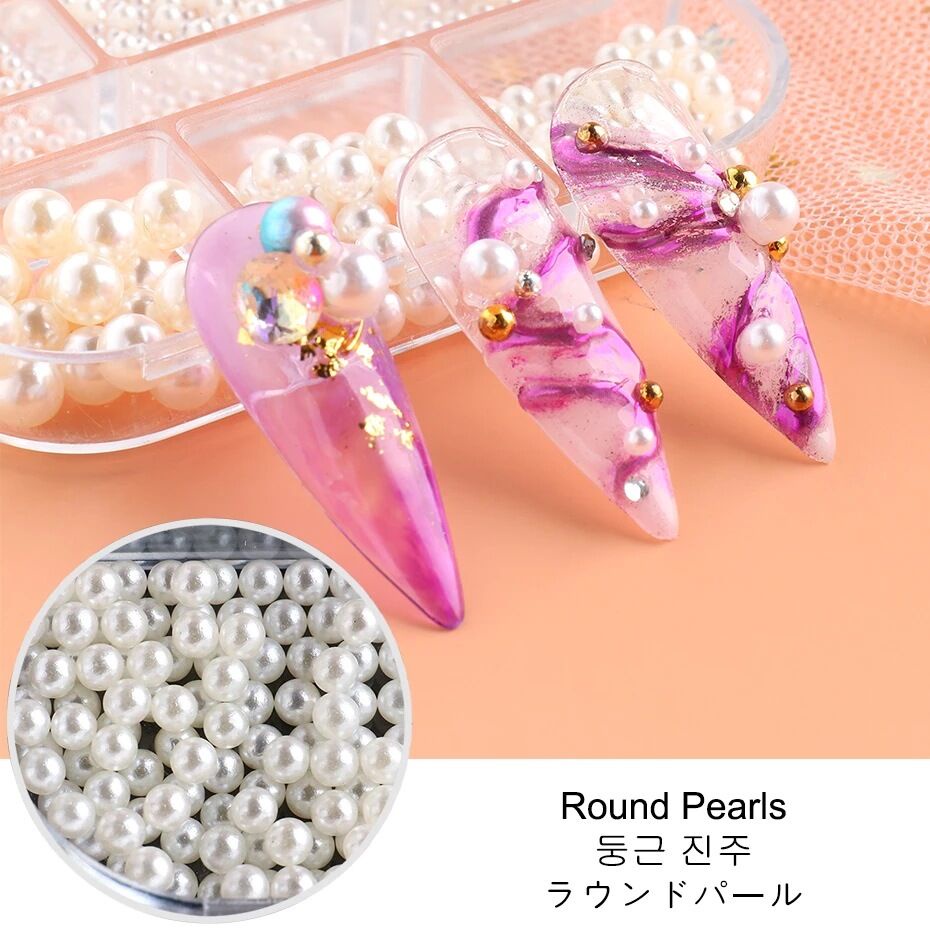 อุปกรณ์เสริมกระดุมโลหะรูปดาวดวงจันทร์ดวงจันทร์สีทองสีเงิน 3D Diy 6 ช่องสําหรับตกแต่งเล็บ