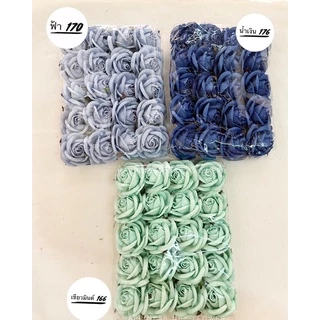พร้อมส่ง !! ดอกกุหลาบกระดาษสา ดอกกุหลาบจัมโบ้ (แพ็ค5ดอก ,แพ็ค20ดอก)