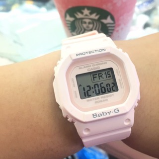 Casio Baby-G นาฬิกาข้อมือผู้หญิง สายเรซิ่น สีชมพู BGD-560-4