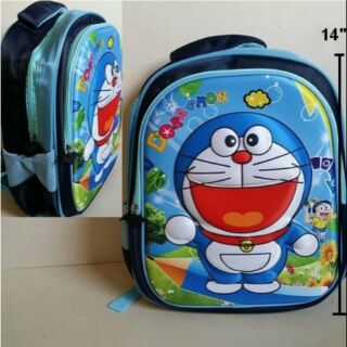 เป้สะพายหลัง โดราเอม่อน Doraemon ขนาด 12x14x5 นิ้ว ตัวการ์ตูนด้านหน้า เป็น 3 มิติ นูนออกมาค่ะ