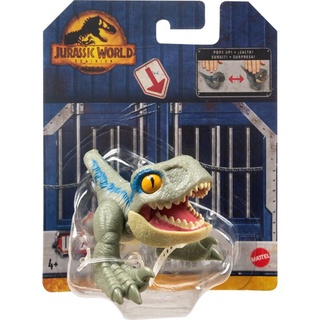 Mattel Jurassic World Uncaged Wild Pop Ups 3" Velociraptor - Blue (HFR14) เวโลซีแรปเตอร์ บลู