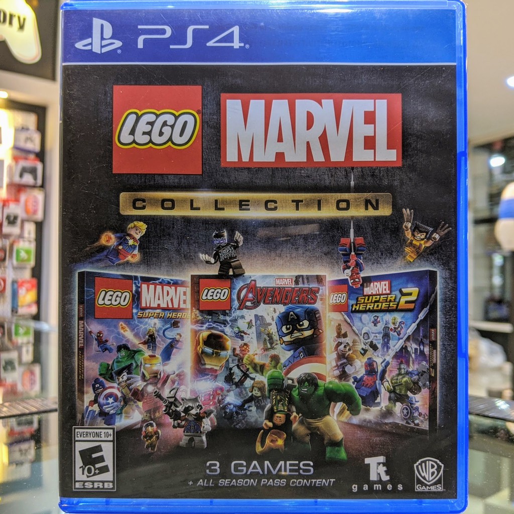 (ภาษาอังกฤษ) มือ2 Lego Marvel Collection แผ่นเกม PS4 แผ่นPS4 มือสอง (เล่น2คนได้ Lego Super Heroes 2 Avengers)