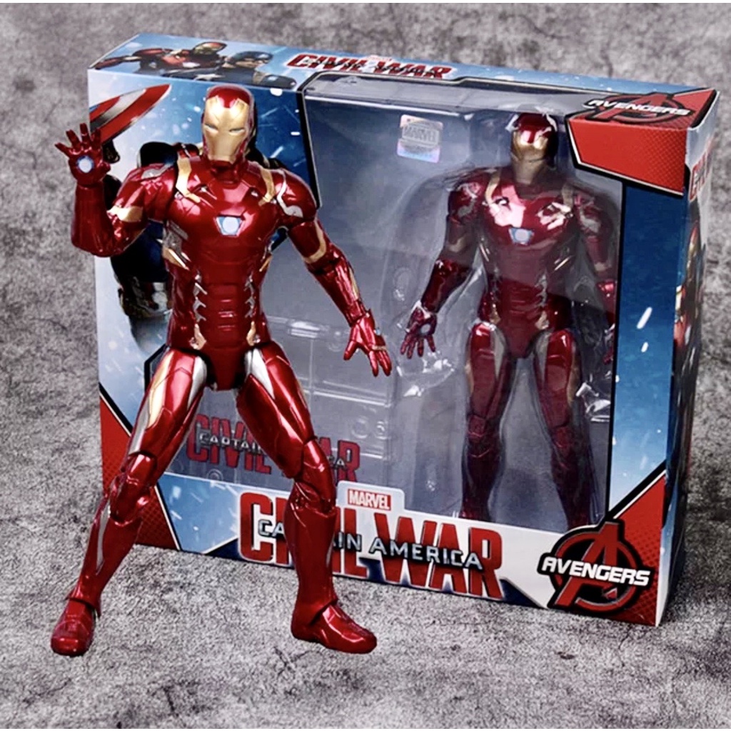 IRON MAN MK 46 ZD TOYS (แท้) Marvel Captain America: Civil War Ver. ZD TOYS (แท้)  Action Figure 18 cm