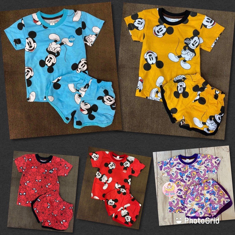 👚เสื้อผ้าเด็ก #ชุดขาสั้นพิมพ์ลาย#พร้อมส่ง 👚