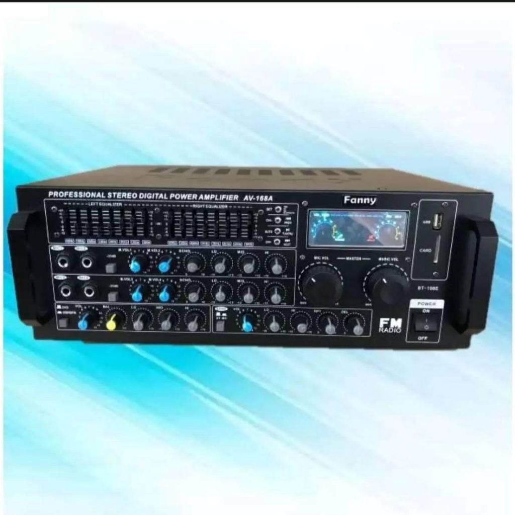 FANNY เครื่องขยายเสียงคาราโอเกะ Bluetooth / USB MP3 SDCARD รุ่น AV  368A(BT  198E)
