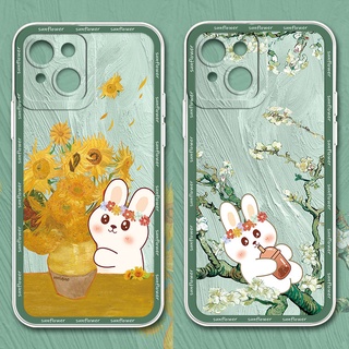 เคส Redmi A1 10A 10C 9T Note 11S 11 Pro 5G 10 5G 10s 9s Redmi Note 10 9 8 Pro 7 9C 9A เคสกระต่ายน่ารักนุ่มกันกระแทกดอกทานตะวัน