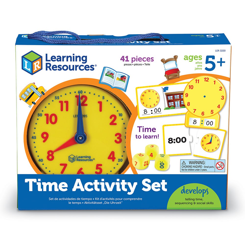 Learning Resources, Time Activity Set ชุดกิจกรรมเรียนรู้เวลา ของเล่นเด็ก 5 ปีขึ้นไป