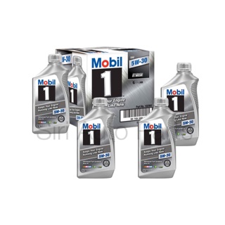 น้ำมันเครื่องสังเคราะห์แท้ Mobil1 5W-30 Keeps Your Engine Running Like New จำนวน 10 Qt