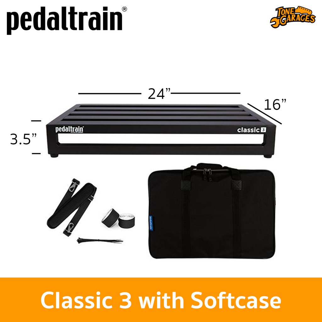 Pedaltrain Classic 3 with Softcase Pedalboard บอร์ดเอฟเฟคพร้อมซอฟต์เคส