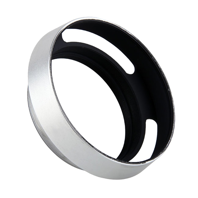 Will 40.5mm Aluminium Silver Lens Oblique Cover Internal thread Hood For Leica Slr #7