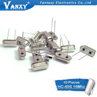 10pcs hc-49s 16MHz Oscillator quartz resonator HC49S 49S 16M 16.000mhz crystal