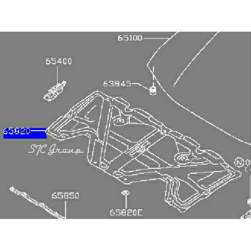 Nissan Navara D40 / NP300 แผ่นกันความร้อน ฝากระโปรงหน้า ( Nissan แท้ศูนย์ 100% ) ปี 2006 - 2020