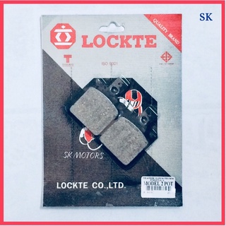 ผ้าดิสเบรคหน้า LOCKTE BREMBO 2 POT ปั๊มผีเสื้อ